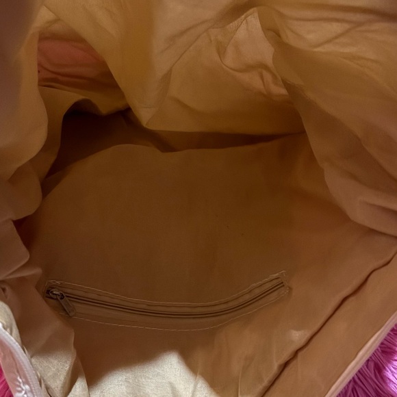 Quilted Puffer Tote Bag-Cream - Picture 3 of 4